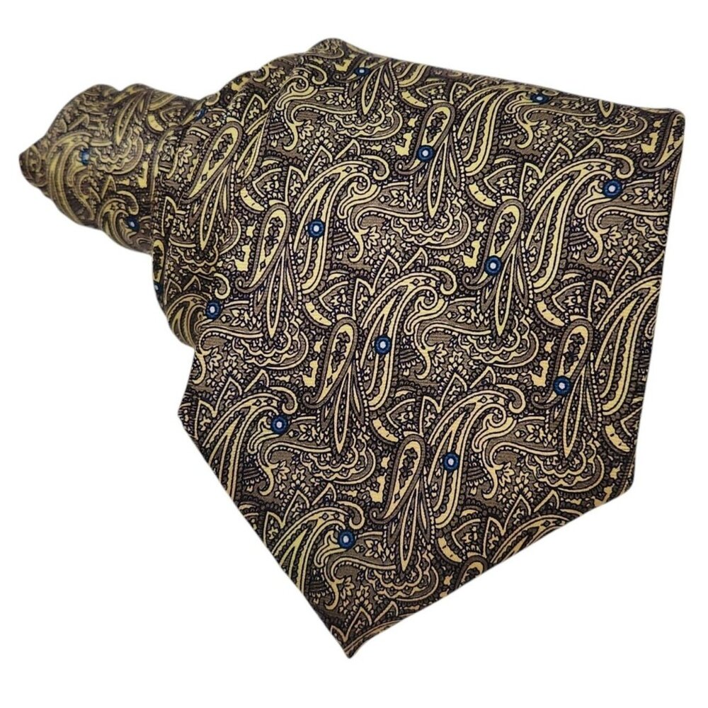 Charing Cross Brown Paisley Silk Tie